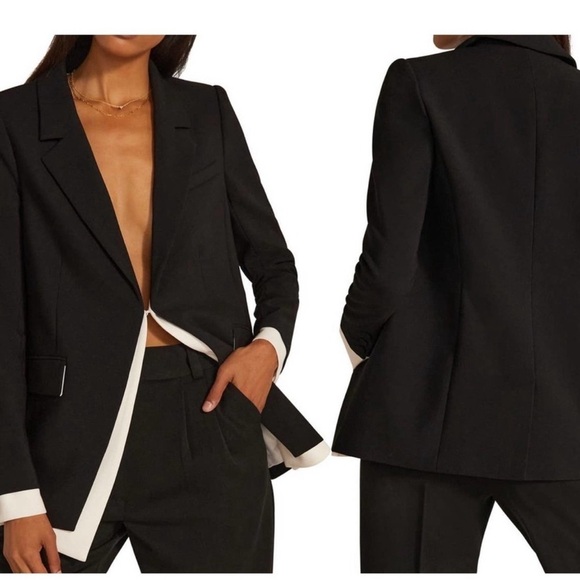 Favorite Daughter Kelly Blazer Jacket Small Black - Picture 1 of 16